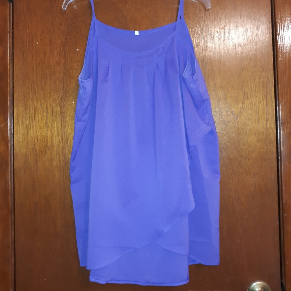 Purple flowing cami
